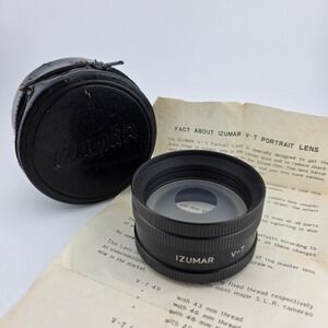 IZUMAR V-T Portrait‎ Lens 49mm Japan Vintage Camera Lens w/ Case & Info Sheet